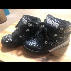 Osiris black and white sneakers